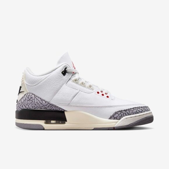 Air Jordan 3 Reimagined White Cement Black Fire Red OG Retro 2023 Size 16